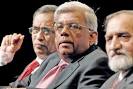 Satyam's new three-member board led by Deepak Parekh, center, said Monday it