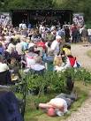 One music lover chills out at the Linton Music Festival during a rare spell - via Daymix