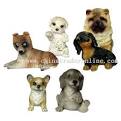 Optical fiber solar figurine ,Dog Figurines , figurine China wholesale