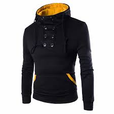 Image result for Мужская толстовка neck button black