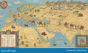 Image result for silk road map