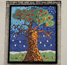 Apple tree mosaic, Belfast - via Daymix