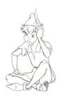 Peter Pan sketch by ~charlotte-rhubarb on deviantART