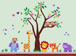 Baby Room Wall � 15 Wall Art Ideas with animals | Interior Design ...