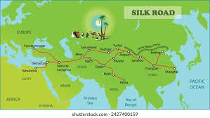 Image result for silk road map
