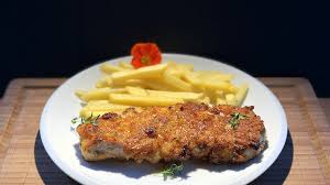 Image result for schnitzel mit pommes