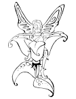 Fairy coloring page