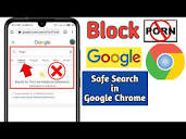 How to Turn on Safe Search filter in Google Chrome 2024 - YouTube
