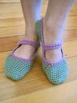 Free pattern for crocheted Mary-Jane slippers « The little house ...