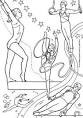 Gymnastics coloring page