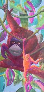 Artwork: #13 of 17 by Rita Goldner \u0026middot; Previous Next View All. Orangutan Mama Painting - Orangutan Mama Fine Art Print - orangutan-mama-rita-goldner