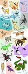 Eevee Evolutions by ~Benzophenone-4 on deviantART