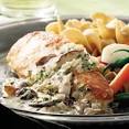 Chicken Breasts with Mushroom Cream Sauce Recipe | Eating Well