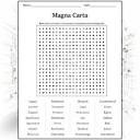 Magna Carta Word Search Puzzle Worksheet Activity by Word Search ...