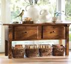 Furniture ~ Fabulous Console Table Decor Ideas Feat Rattan ...