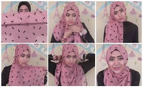 KREASI CARA MEMAKAI JILBAB PARIS DAN SEGI EMPAT | Tetep Cantik