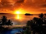 Villa view - Sunrise and Sunset - 1600 x 1200 - Desktop wallpapers ...