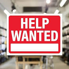 Image result for help wanted sign window