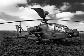 Black And White Ah64 Apache Photograph by Ken Brannen - Black And ... - black-and-white-ah64-apache-ken-brannen