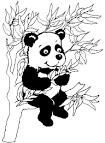 Panda coloring page