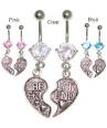 Pair of Best Friend Belly Rings | Overstock.