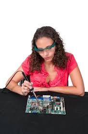 Image result for woman soldering