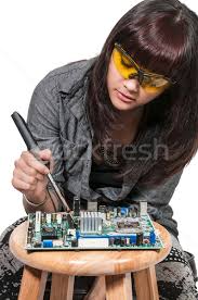 Image result for woman soldering