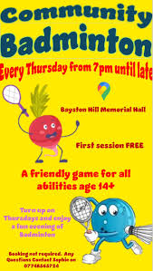 Image result for Reading Ladies Summer Badminton Club