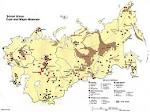 1Up Travel - Maps of Russia. Soviet Union Coal and Major Minerals ... 