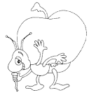 Ant coloring page