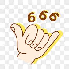 Image result for 666 hand sign