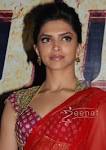 Deepika Padukone Red Saree