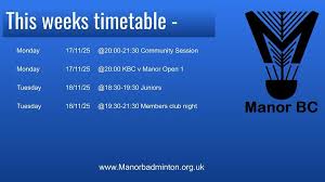 Image result for Manor Hall Badminton Club