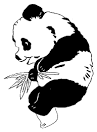Panda coloring page