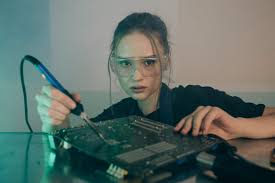 Image result for woman soldering