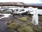 5 km from Upper Midhope, Sheffield, Great Britain. Margery Hill Trig Point - via Daymix