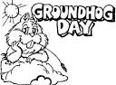Groundhog Day coloring page
