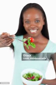Image result for women eating salad and smiling