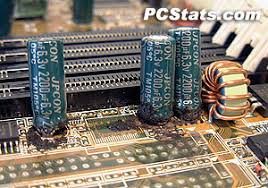 Image result for blown capacitor