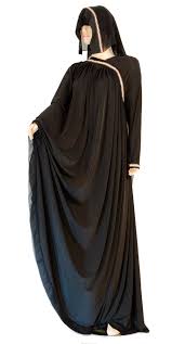 Abayas - Brown and White Diamond Trail Arab Abaya 99.990000