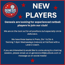 Image result for Genesis Netball Club