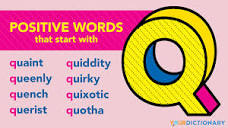 Positive Words That Start With Q | YourDictionary
