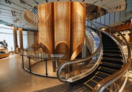 Image result for spiral escalator