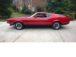 Image result for Bright Red 1972 Mustang