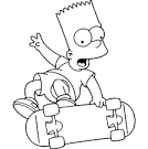 Simpsons coloring page