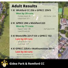 Image result for Gidea Park & Romford Cricket Club