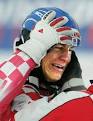 Ivica Kostelic of Croatia reacts after winning the men's Slalom event at the ... - sports15