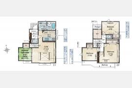 Image result for 立川市上砂町3丁目〈新築〉西武拝島線「武蔵砂川」駅徒歩17分　玄関収納　ストレージルーム　浄水器　浴室乾燥機　並列駐車2台可　全3棟②号棟