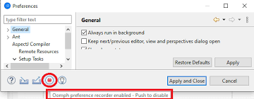 Image result for eclipse preference dialog