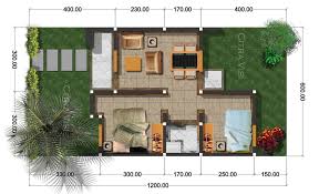 Gambar Denah Rumah Minimalis Type 36 | Rumah Minimalis